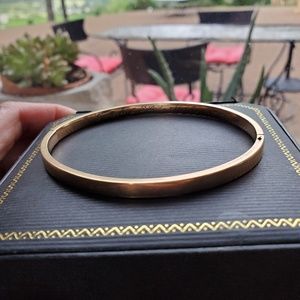 14k rolled Rose gold bangle